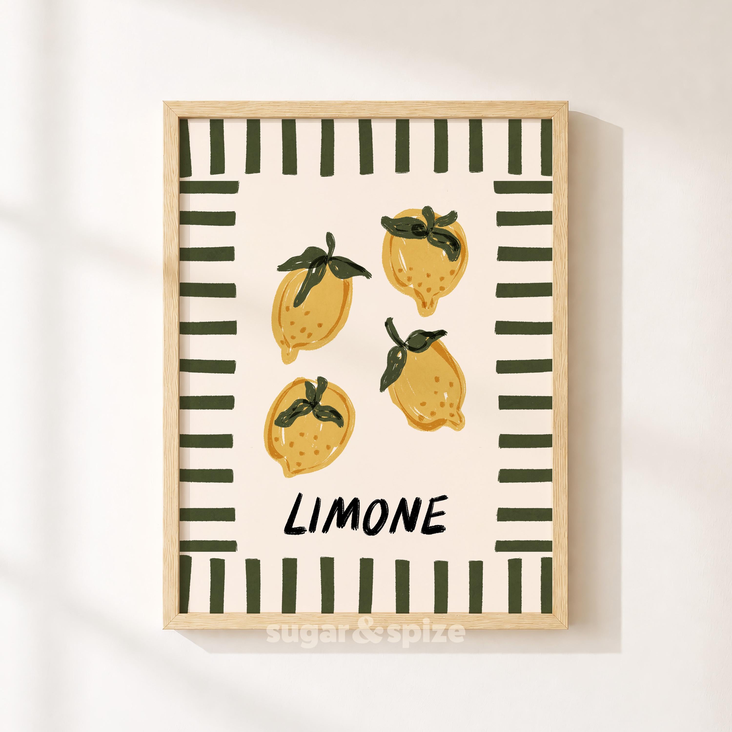 Limone Lemon Print
