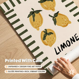 Limone Lemon Print