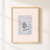 Chef Was Cute Guest Check Print