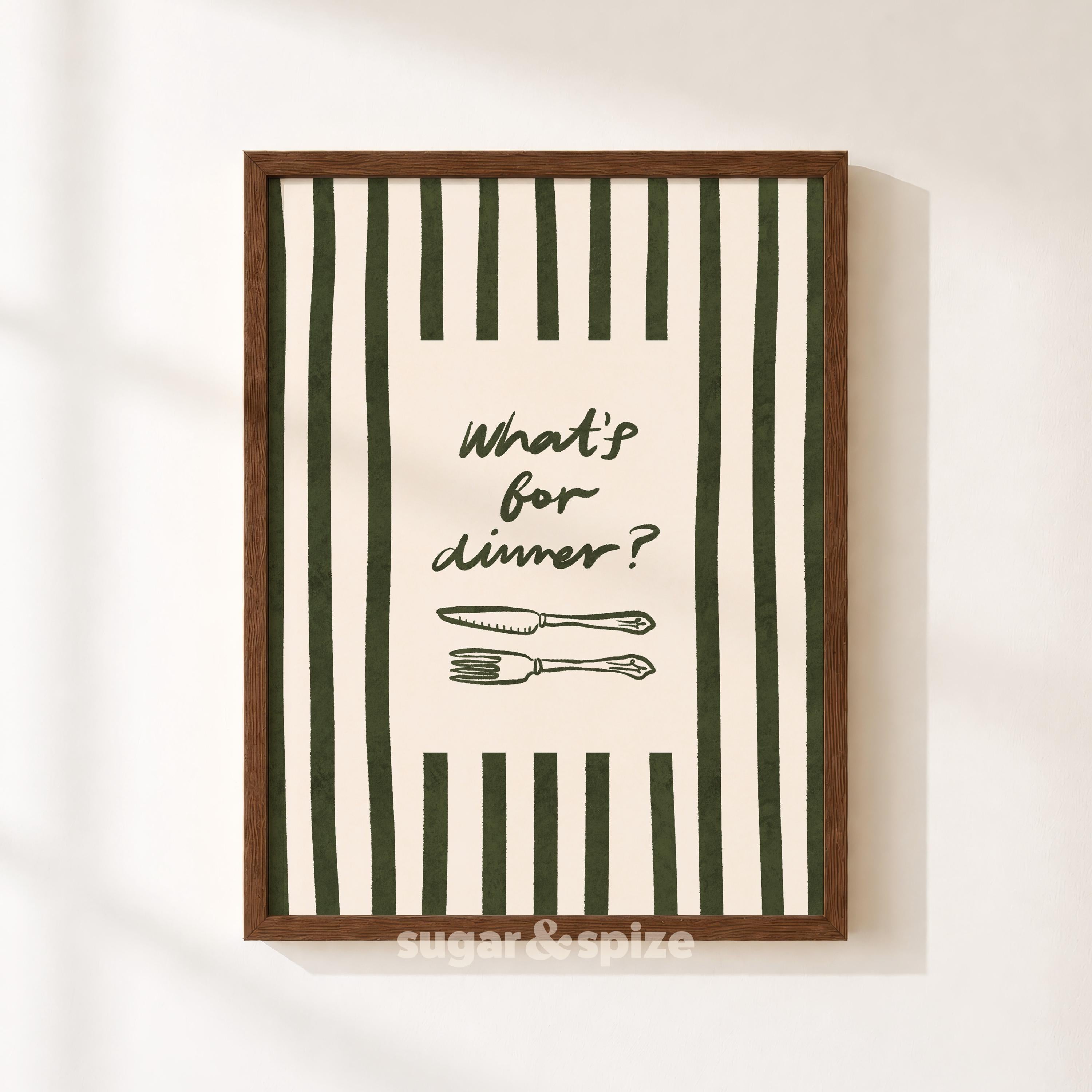 What's For Dinner Print