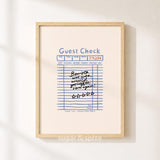 Barista Was Cute Guest Check Print