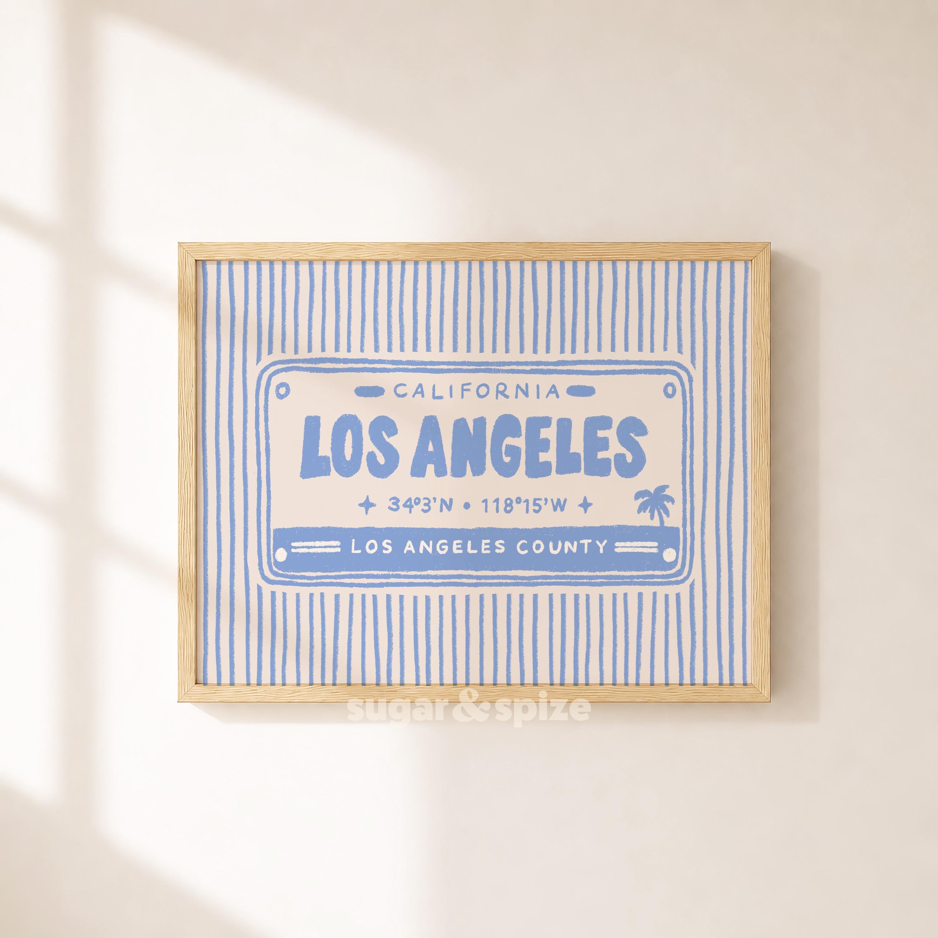 Los Angeles City Retro Print
