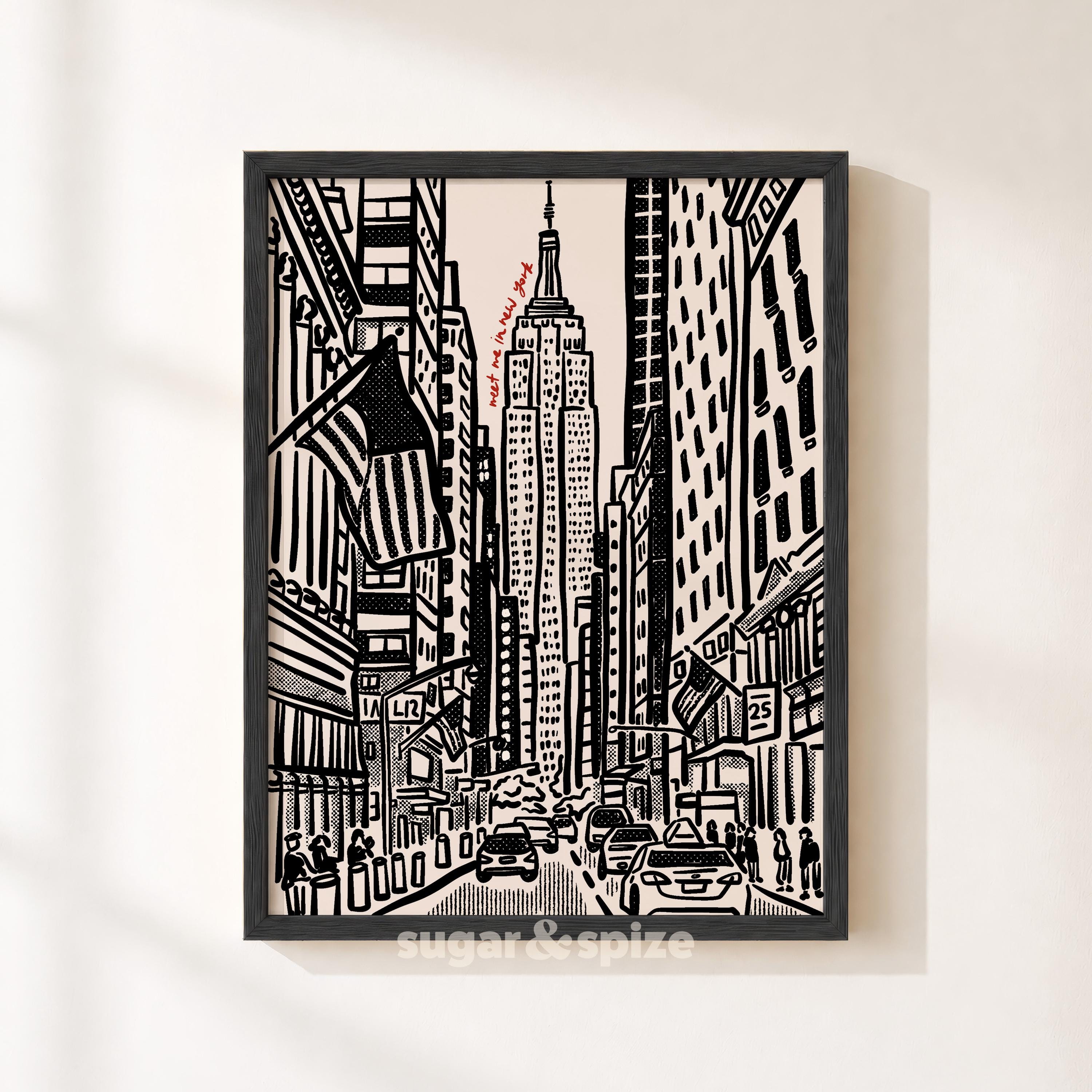 New York City Retro Print