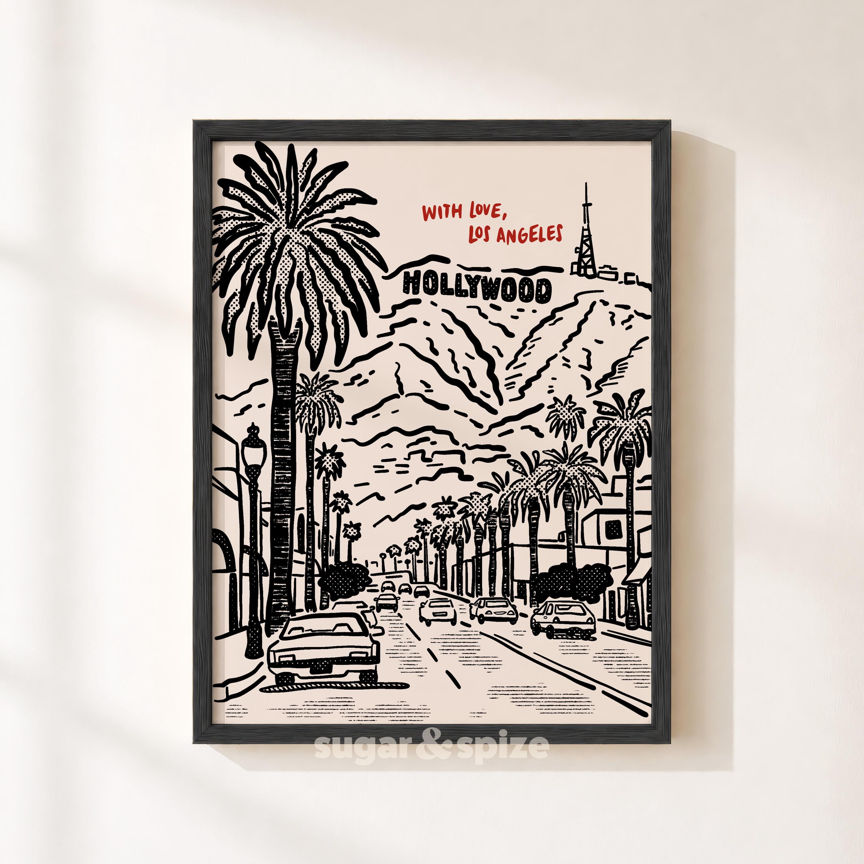 Los Angeles Vintage Print